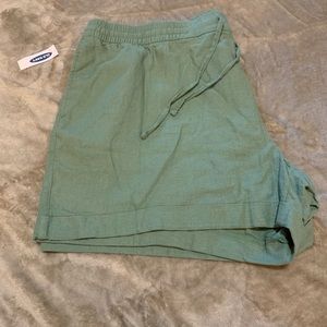 Olive green shorts